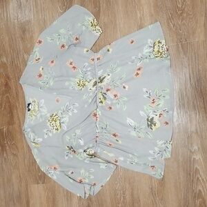 (2) Torrid Empire Waist Floral Flowy Tunic Babydoll Cottagecore Dainty Feminine